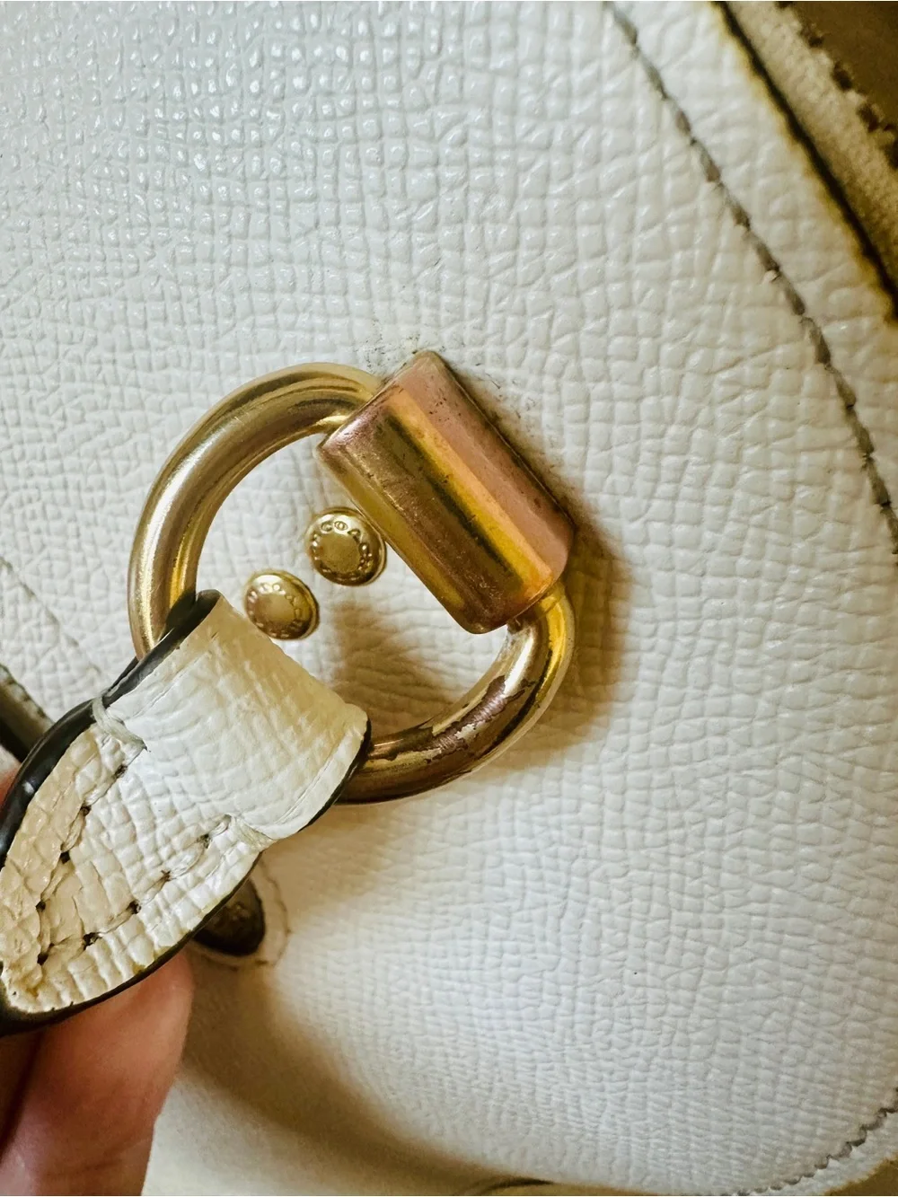 Coach Sierra Dome Satchel Chalk with Gold Hardware